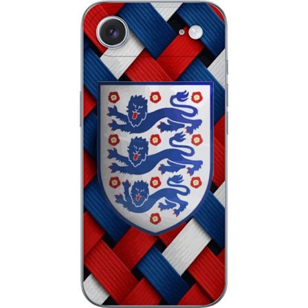 Yhteensopiva Puhelinkuori Apple Apple iPhone 17 Air Graafinen Englanti-aihe heraldisilla leijonilla ja punaisella, valkoisella ja sinisellä punotulla