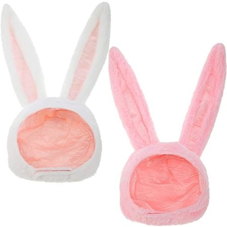 2-delt plysj kaninører lue kaninklær lue kanin varm lue dame