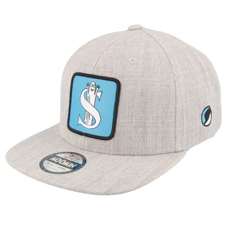 Moomin - Šedá snapback Kšiltovka - Kids Moomin Alphabet - S Heather Grey Snapback @ Hatstore