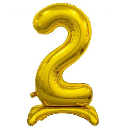 Stående Tallballong Gull 74cm "0-9" Tallet 2