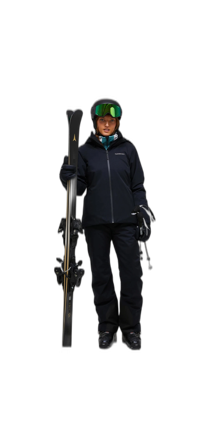 Svart skidjacka Peak Performance