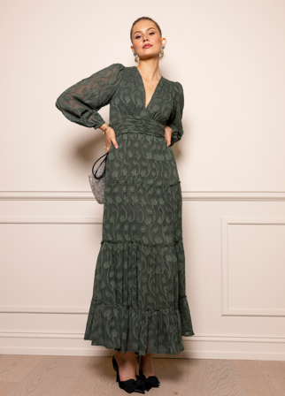 MISSMAYA - Noor Maxi Dress Luxe Green - S
