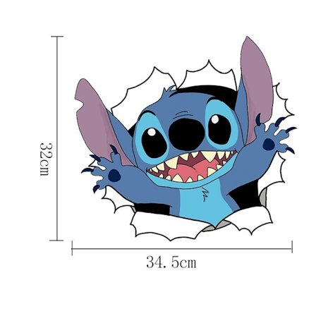 Dekorativa tecknade barns väggdekaler lämpliga för barnrumskit pysselkit dekorativa väggdekaler 34,5 cm*32 cm