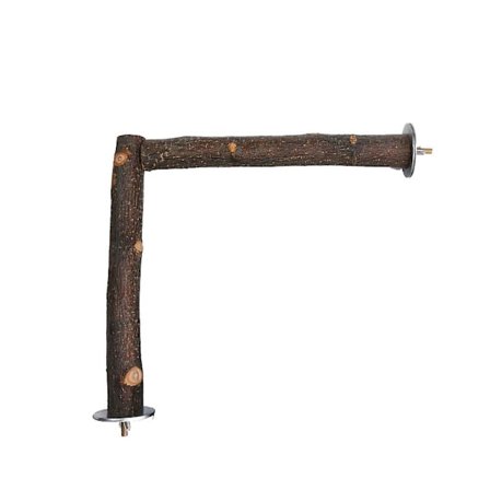 Stående Fågelpinne - Naturlig Äppelträ Tillverkad Giftfri Fågelpinne