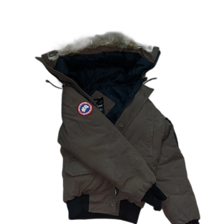 Brun Canada Goose dunjacka med päls