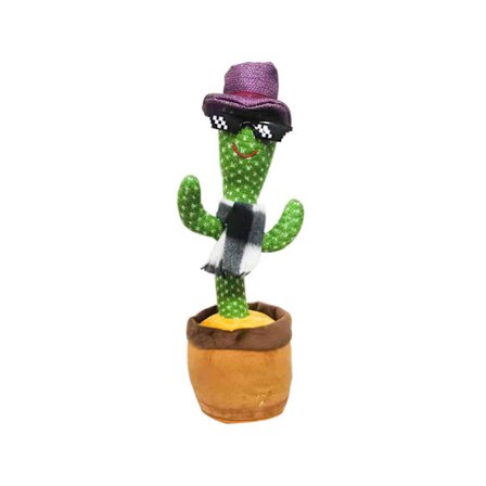 Dansande kaktus som upprepar vad du säger, sjungande kaktus inspelningsleksaker