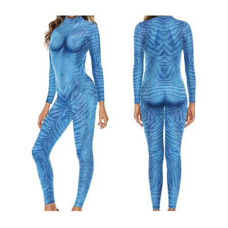 Avatar 2D/3D digitaalisesti painettu unisex cosplay-body, Patilan, sopii juhliin, aikuisten naisten body, koko M
