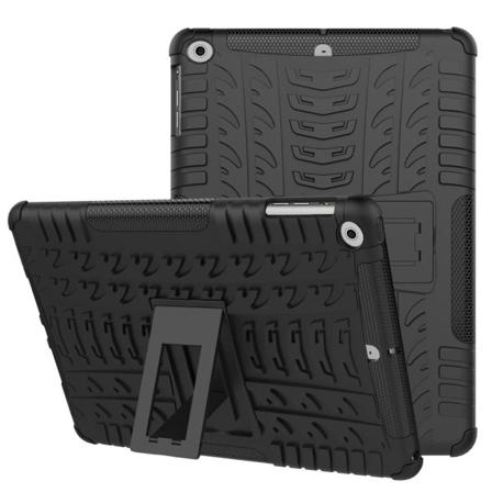 Ipad Air / 9.7" (2017) / (2018) - Rugged Kickstand Armor - Svart Black Svart