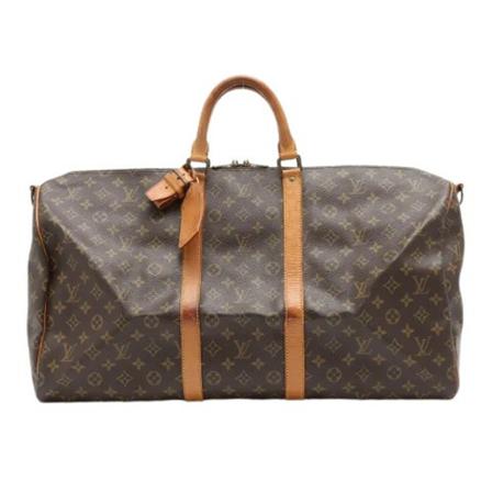 Louis Vuitton Vintage, Pre-owned Coated Canvas Keepall Bag Bruin, Dames, Maat:ONE Size