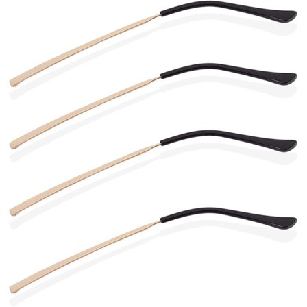 2 paria vaihtoehtoisia silmälasivarsia, metalliset silmälasisangat, aurinkolasit