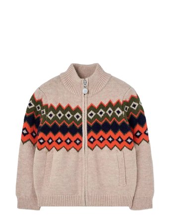 Boboli Knitwear Jacket - Beige - 128