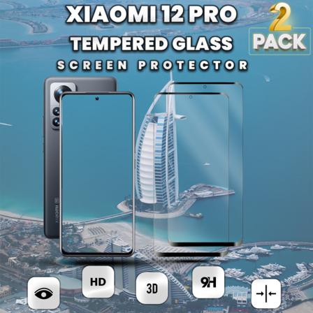 2 Pack Xiaomi 12 Pro - Härdat Glas 9h-super Kvalitet 3d