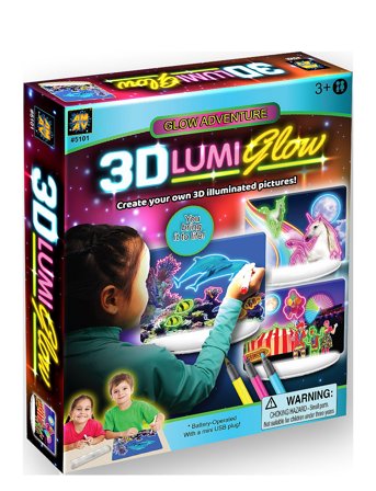 Suntoy | 3D Lumi Glow Ritplatta Adventure | 29X24X5CM