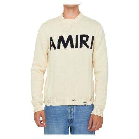 Amiri Round-neck Strik inbo, Herre Strik