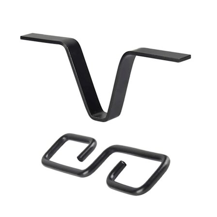 Hængende sort regnkæde, der passer i enhver tagrende, nem installation, nedløbsrør til opsamling af vandstrøm og reduktion af sprøjt (LGL)