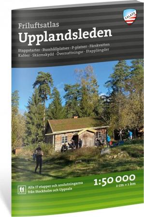 Calazo förlag Friluftsatlas Upplandsleden 1:50.000 literature Black OneSize