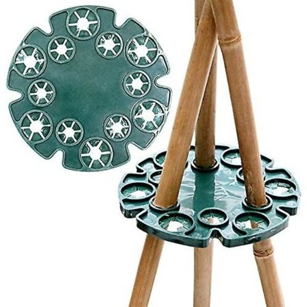 6 st Bambu Wigwam-hållare för stöd av ärtor, bönor, tomater, gurkor, klematis