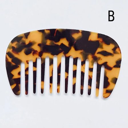 Sydkoreas nye leopardprintede acetat hårkam fiber antistatisk hårkam bærbar frisørkam masserende hårbørste