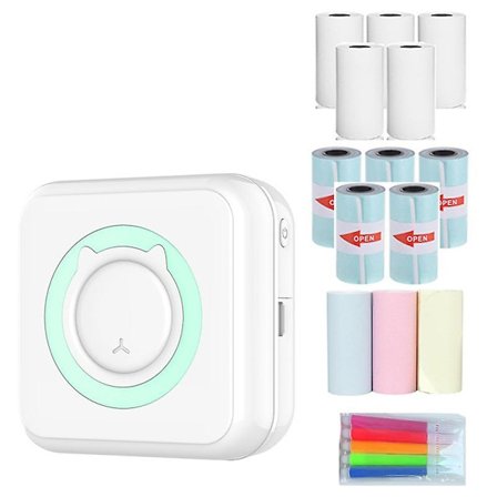 Bærbar Mini Termisk Printer 200 Dpi Trådløs Blækfri Bluetooth Lommeprinter