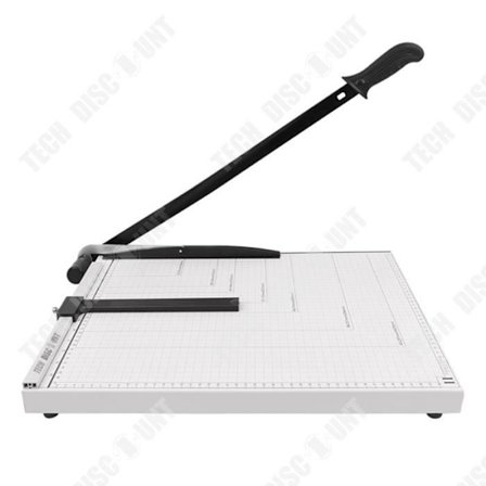 TD Pappersklippare Giljotintyp Positionering Stoppregel Blad Säkerhetslås Skrivbordspappersskärare