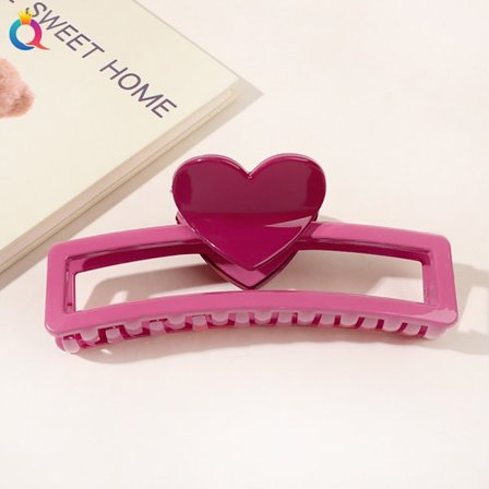 Shark Clip Hårklo ROSE RED