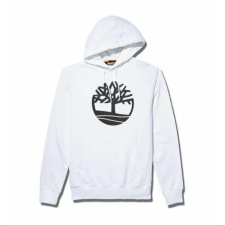 Timberland, Felpa Core Logo Wit, Heren, Maat:M