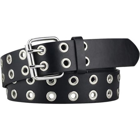Bälte för kvinnor, dubbla spännen, bredd goth dam bälten för jeans