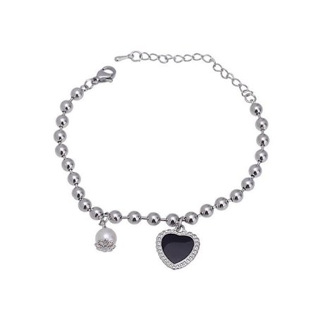 Enkelt populärt, hjärtformat, coolt armband för kvinnor