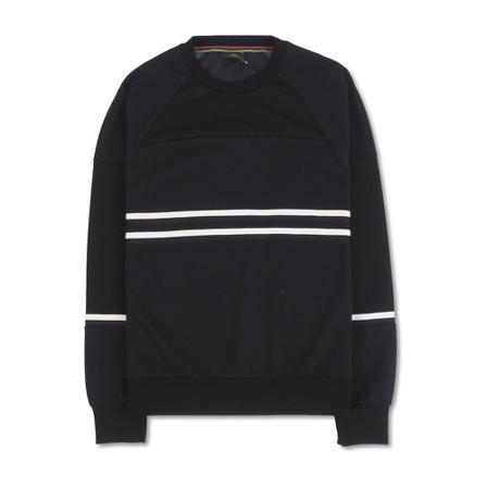 PS By Paul Smith Panelled Crew Neck Sort, Herre Sweatshirts