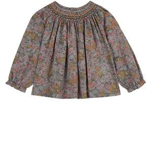 Bonpoint Smockee Griotte Floral Blouse Multicolor 18 Months - Tops - 18 months - Green