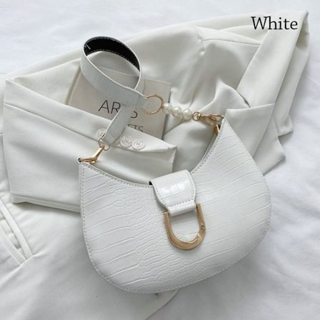 Axelväska Handväska VIT