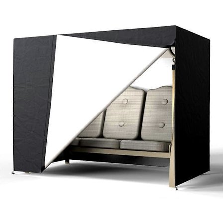 Hagestuedeksel, 3-seters hagestuebeskyttelsesdeksel Vanntett Vindtett Anti-UV Kraftig Oxford Hagemøbelbeskyttelse