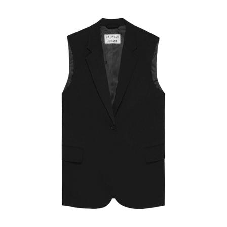 Catwalk Junkie Gilet , Zwart , Dames , Maat: S Bodywarmers
