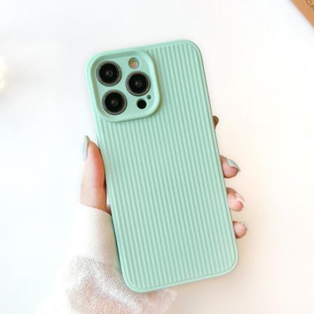 För Iphone 14 Pro Flexibelt Tpu phone case Anti-ränder Back Slim Fit Cover Green