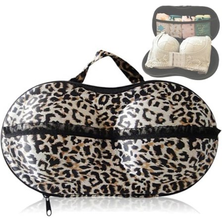 Resväska för BH och underkläder med dragkedja, portabel förvaringsväska för BH med mesh, resväska för damunderkläder, BH:ar, bikinis