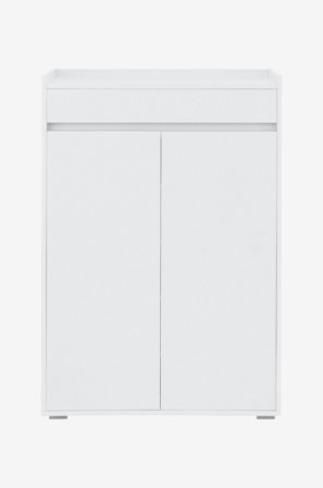 Loft24 - Skoförvaring Kosmo 2 dörrar/1 låda - Vit - Klädförvaring - Från Homeroom