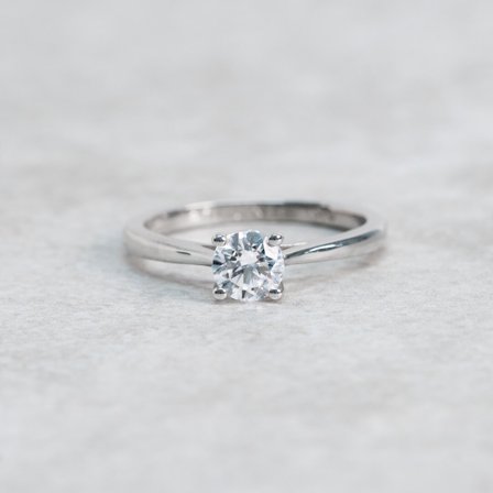 Akleja, 18K Weißgold : Diamanten - Laborgezüchtet, Karat - 0.50 kt