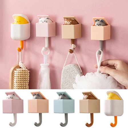 1st Sovrumsdörrhängare Krokar Key Cap Klädhängare Väggdekoration