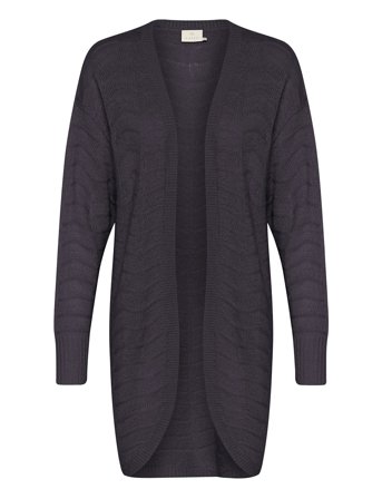 Kaemria Knit Cardigan Tops Knitwear Cardigans Grey Kaffe