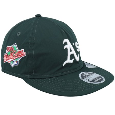 47 Brand - MLB Grønn snapback Caps - Oakland Athletics 9FIFTY Rc Nylon Green Unconstructed A-frame Snapback @ Hatstore