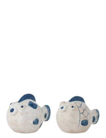Fugu Salt & Pepper Shaker Set Navy Bloomingville