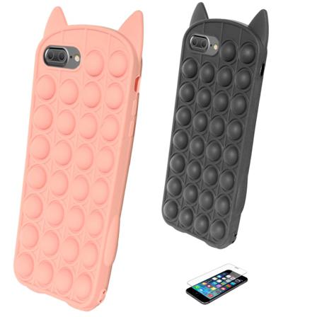 Iphone 6 Plus / 6s Plus - Skal / Skydd / Pop It Fidget Svart