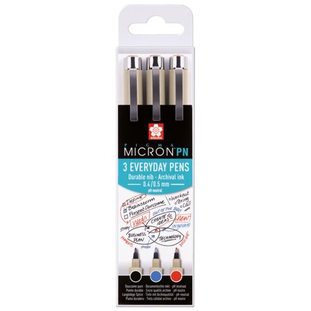 Sakura Pigma Micron PN Wallet 3-pakke Office