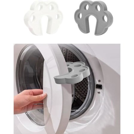 2 stk Vaskemaskindør Åpen Holder, Dørstopper for Frontmatet Vaskemaskin, Magnetisk Dørholder for Tørketrommel Oppvaskmaskin Vask, Vaskeri