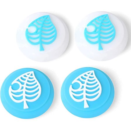 Söta tumgreppskydd (blått blad) för Nintendo Switch/Switch Lite