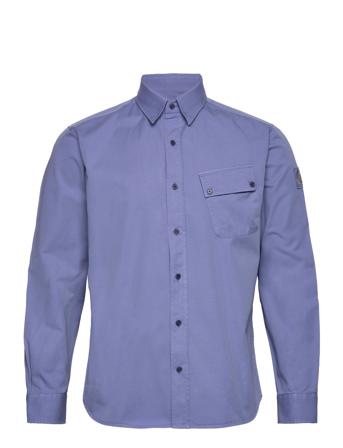 Pitch Shirt Skjorte Uformell Blå Belstaff*Betinget Tilbud