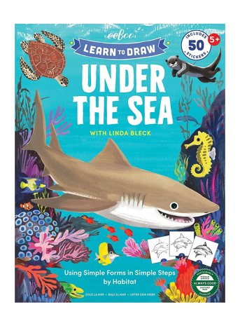 Eeboo | Learn To Draw - Under The Sea | ONE SIZE