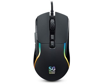 Mission SG GGM 1.5 Gaming Mouse - Trådbunden gamingmus med justerbart RGB-ljus