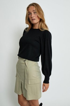 Liva Long Sleeve Pullover Black XL