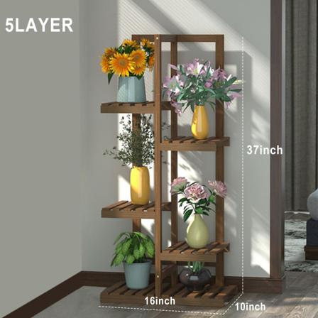 5/6 Vånings Växthyllor Blomkrukhållare Trädgårdshylla Display